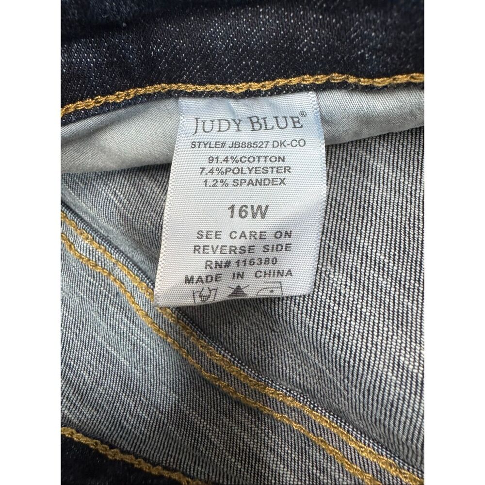 Judy Blue Williamsburg High Rise Tummy Control Skinny Fit Denim Jeans Size 16W - Picture 7 of 10